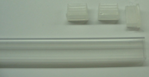 Polycarbonate Clear tube and End caps